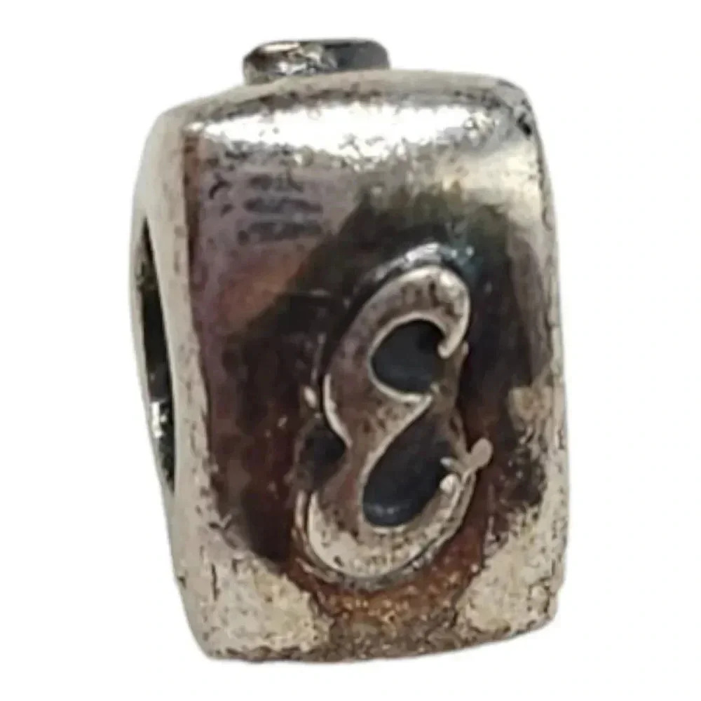 Tara’s Diary Initial E Bead Made in Ireland Sterling NOS Celtic Trinity Knot